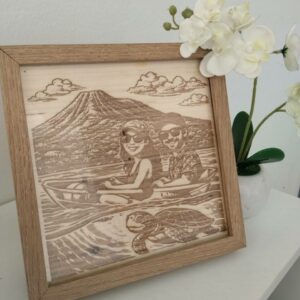 Gravure en bois personnalisée