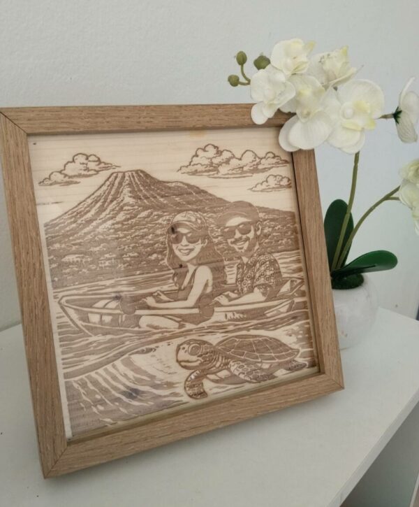 Gravure en bois personnalisée